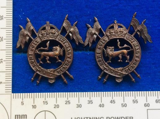 WW2 Indian Army 2nd Royal Lancers (Gardeners Horse) Collars 