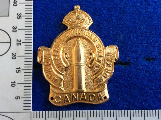WW1 Canadian Imperial Munitions Board Woman Workers Badge 