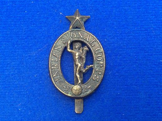 WW2 Indian Signal Corps Cap Badge 