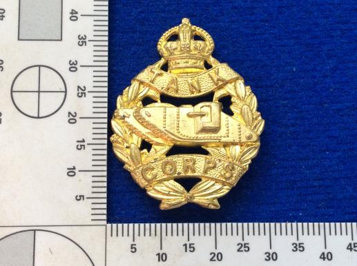 WW1 Tank Corps Gilt Collar Badge 