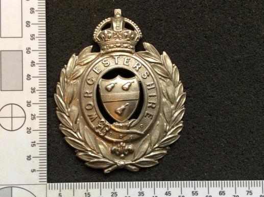 K/C Worcestershire Constabulary helmet plate