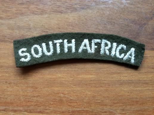 WW2 SOUTH AFRICA Army Shoulder Title 