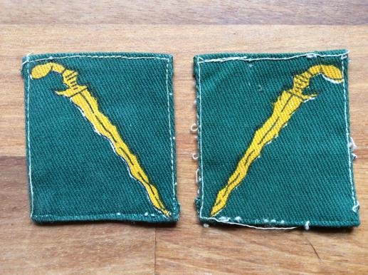Malay Command Printed formation signs, facing pair