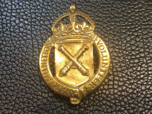 WW1 War Munitions Volunteer Lapel Badge By Gaunt