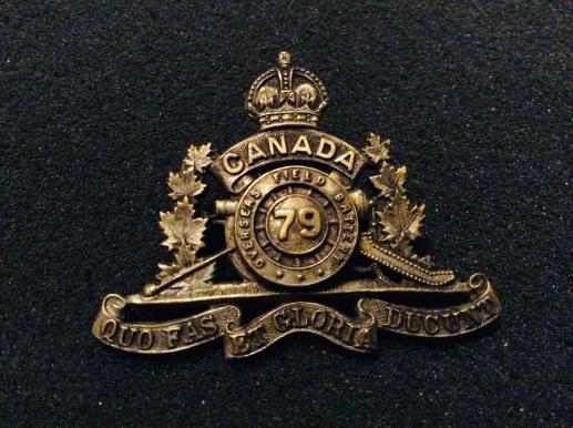 WW1 CEF 79th Overseas Field Battery Sweetheart 