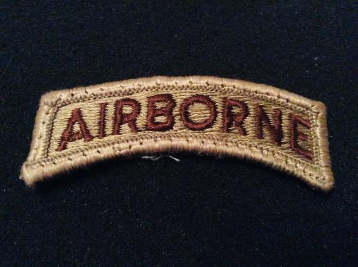 U.S Army desert pattern AIRBORNE tab