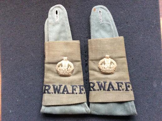 WW2 R.W.A.F.F Majors Locally Made Rank slides