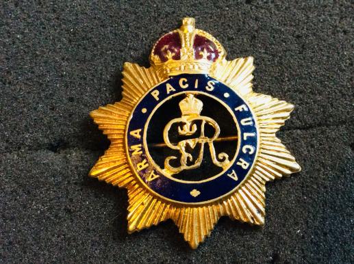 WW1 North Somerset Yeomanry gilded brass & enamel Sweetheart 