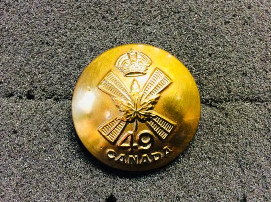 Canadian 49th Edmonton Regiment Button