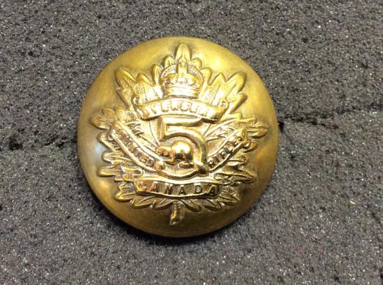 WW1 C.E.F 5th Canadian Mounted Rifles Button