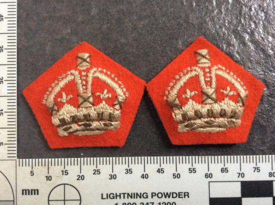 WW2 Infantry Regiment Cloth Majors crowns