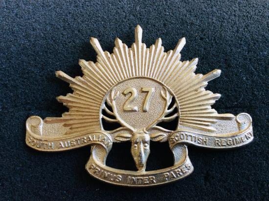 27th Inf Bn ( South Australia Scottish Regiment) Cap badge