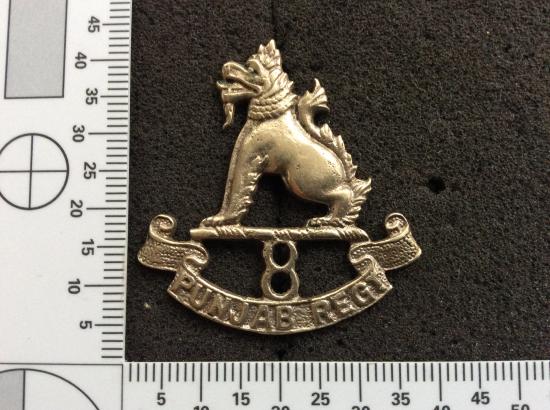 British Indian Army 8th Punjab Regiment Cap badge