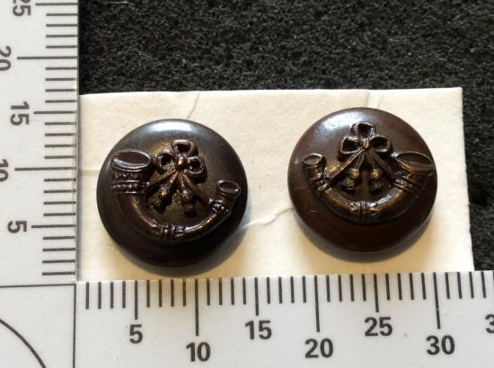 Light Infantry Officers Service Dress Cap Buttons