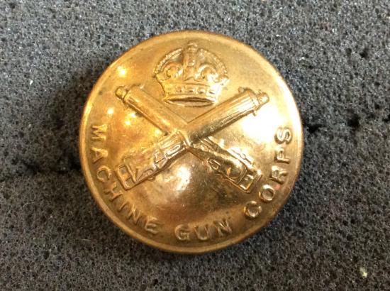 WW1 Machine Gun Corps Brass ORs Button