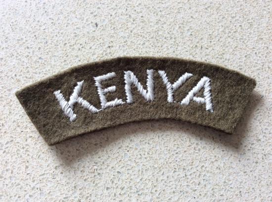 WW2 KENYA Nationality Shoulder Title ( Army)