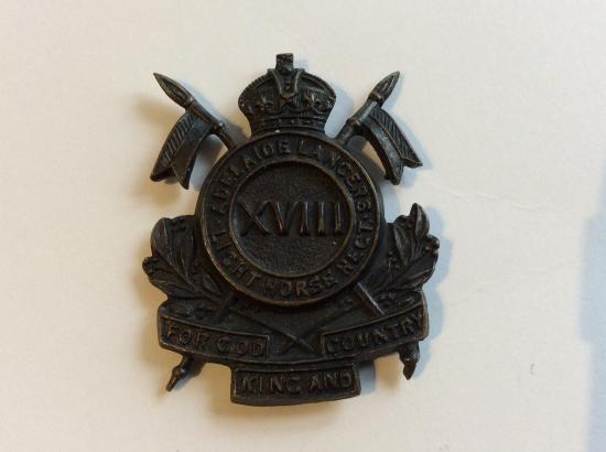 Australian 18th Light Horse ( Adelaide Lancers) Collar