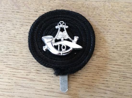 10th Gurkha Rifles Anodised Cap Badge & backing