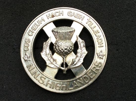 North Nova Scotia Highlanders Glengarry badge