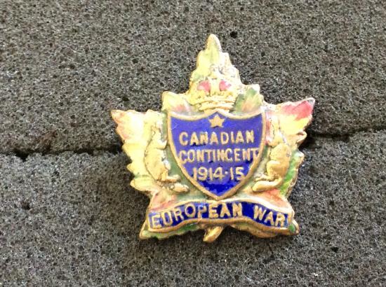 Canadian Contingent 1914-15, European War Sweetheart