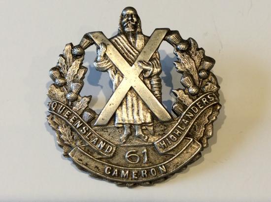 Australian 61st Battalion, Queensland Highlanders Cap badge
