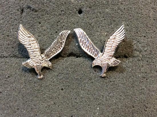 Army Air Corps Metal Collar Badges