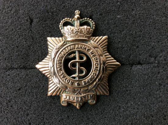 Royal Australian Army Medical Corps Cap Badge circa 1953-60s