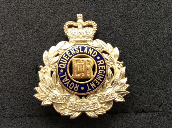 Australian Royal Queensland Regiment Anodised Cap Badge