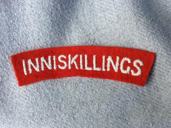 WW2 INNISKILLINGS cloth Shoulder Title