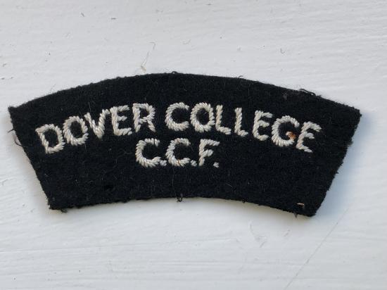 DOVER COLLEGE C.C.F cloth shoulder title