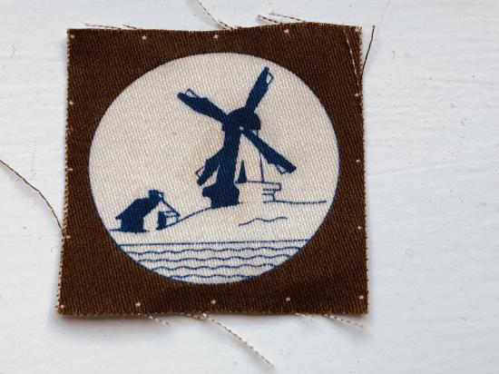 WW2 Netherlands District printed formation sign