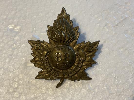 WW1 C.E.F 88th Batt (Victoria Fusiliers) cap badge