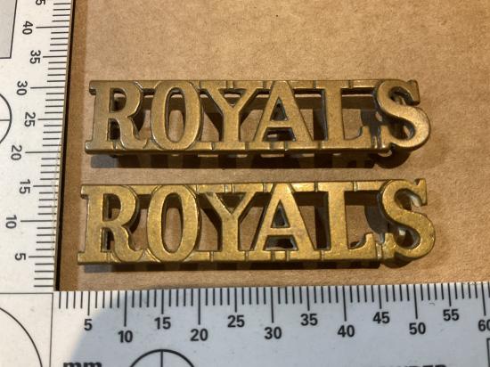 Post 1921 ROYALS (The Royal Dragons) shoulder titles