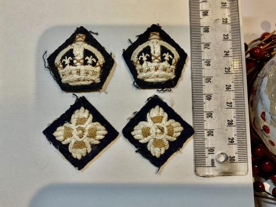 WW2 Lieutenant colonels dark blue wool rank insignia