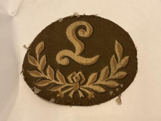 WW2 Printed Royal Artillery Gun Layers trade badge