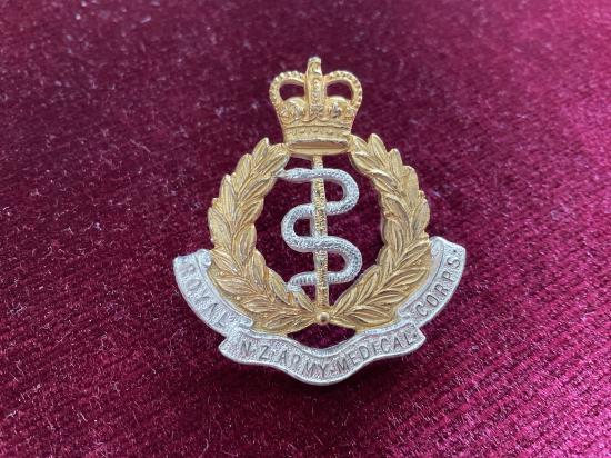 Post 1952 Royal New Zealand Army Medical Corps officers cap badge