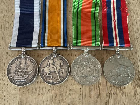 R.M.A /R.M medal group from WW1 to WW2, unusual