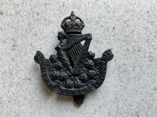 8th (Irish) Batt, The Kings Liverpool Regt cap badge