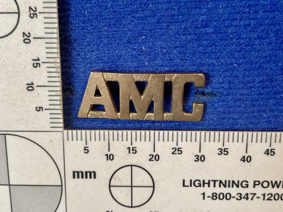 WW1 Australian A.M.C (Army Medical Corps) brass shoulder title