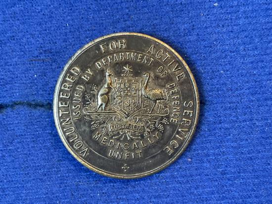 WW1 Australian Volunteered for active service badge