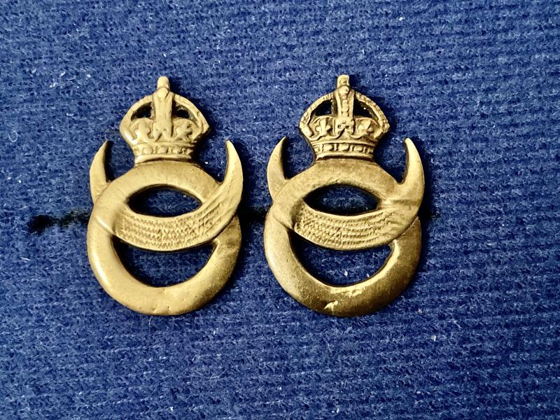 WW2 15th Punjab Regiment collars badges