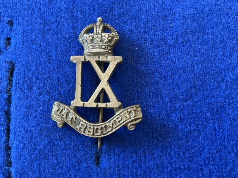 WW2 9th JAT Regiment other ranks Pagri badge