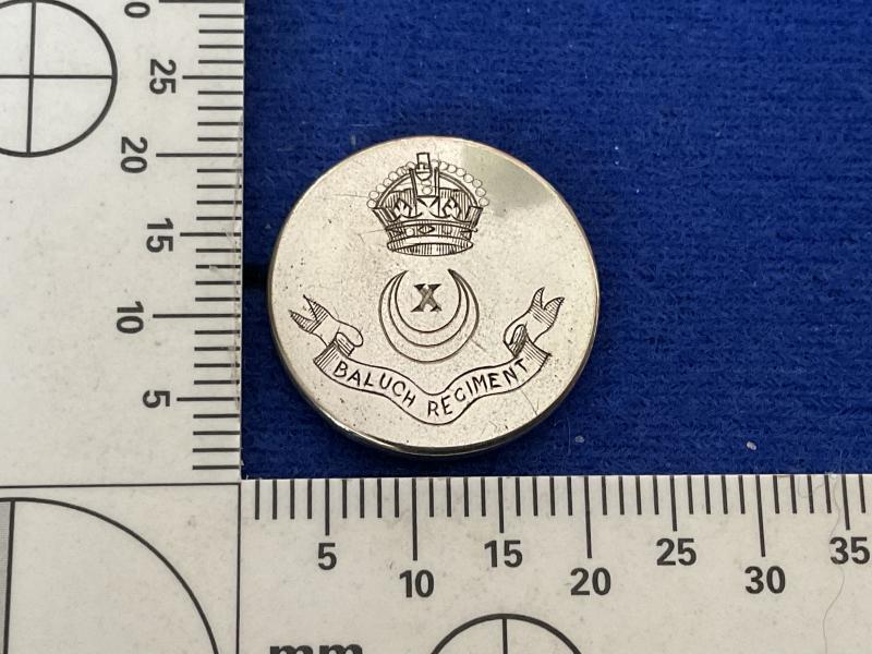 The Baluch Regiment officers blazer button circa 1922-56