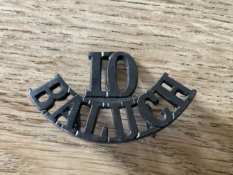 WW2 Indian Army 10th BALUCH shoulder title