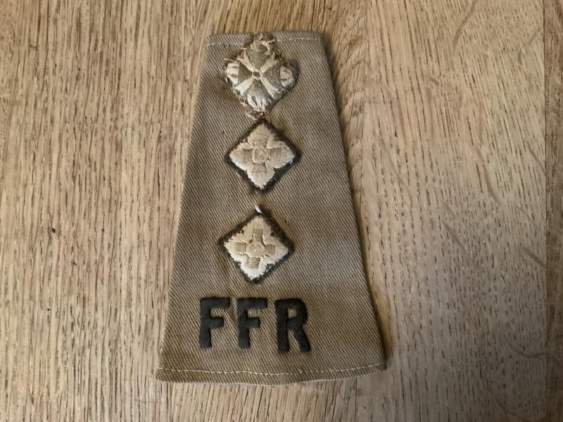 WW2 Indian Army Frontier Force Regiment captains rank slide