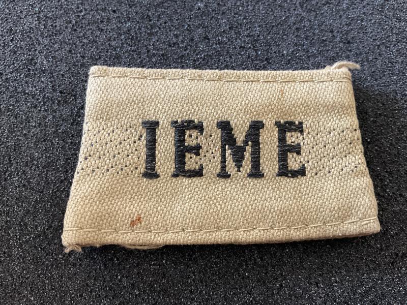 WW2 Indian Army I.E.M.E shoulder slide