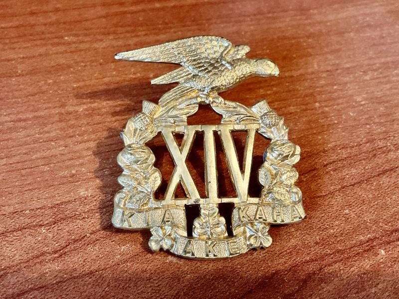 WW1 N.Z The 14th (South Otago Rifles) Regt cap badge