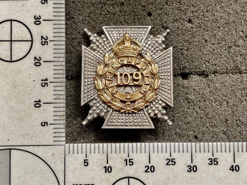 Indian Army 109th Infantry Officers FS cap or collar badge