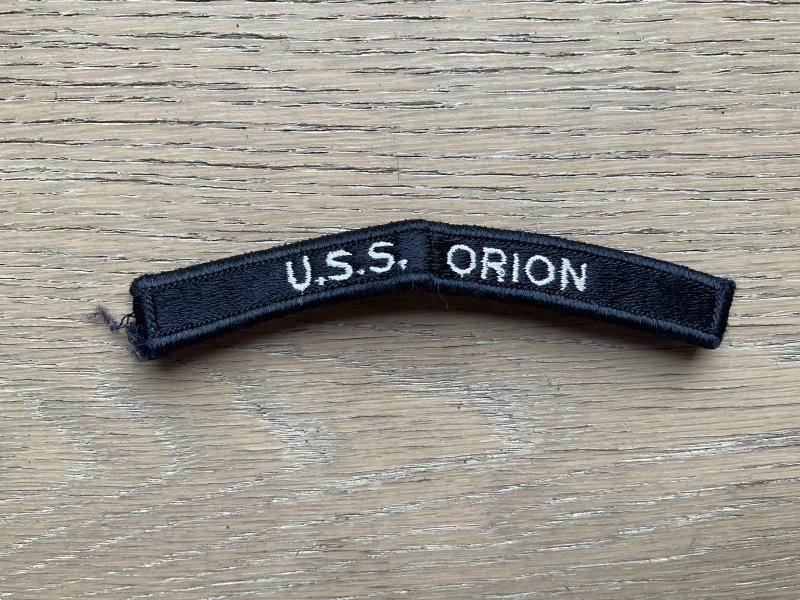 U.S.N shoulder title U.S.S ORION