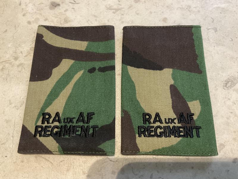 RAuxAF REGIMENT DPM shoulder slides